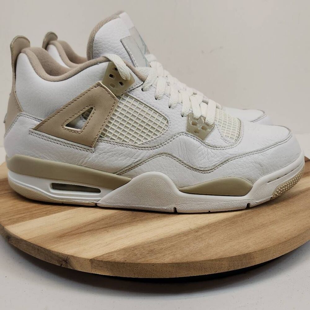 Air Jordan 4 Retro 'Linen' (2017 GS/Sand) sneaker Size 8Y